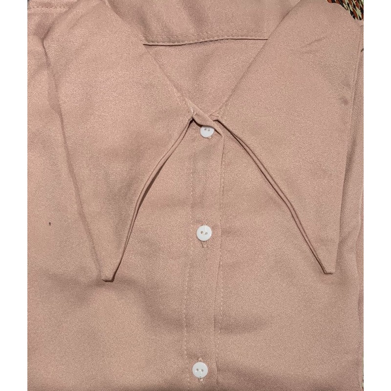 Kemeja Atasan Wanita Lengan Besar Modena Felice Katlina Lucia-MODENA MOKA (M)