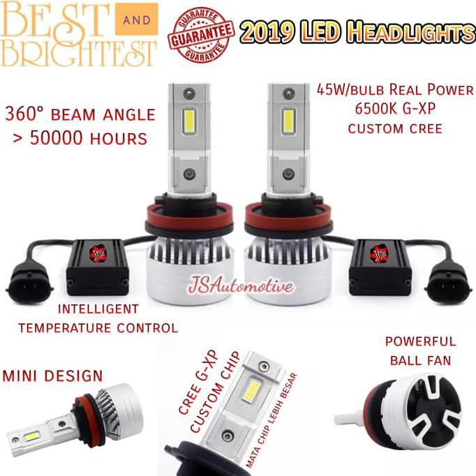 DISKON LAMPU MOBIL LED X9 CREE G-XP 45W H7/HB3/HB4/HIR2 NOT P9 LED F3 UPGRADE #6