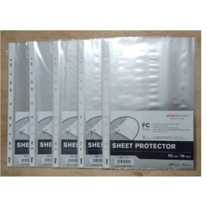 

Sheet Protector / PP Pockets F4 isi 10 Lembar - MERK RANDOM
