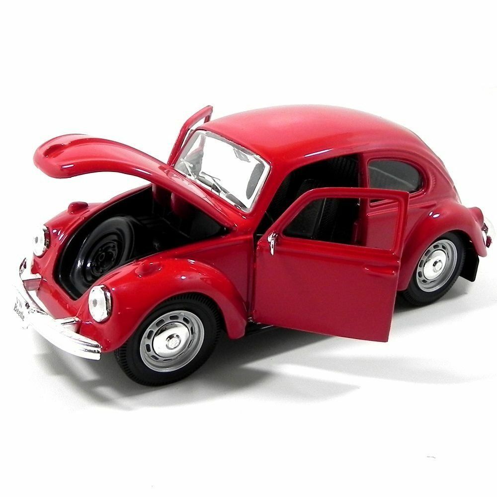 Maisto 1:24 Volkswagen Beetle Metalic Red Miniatur Mobil VW Kodok