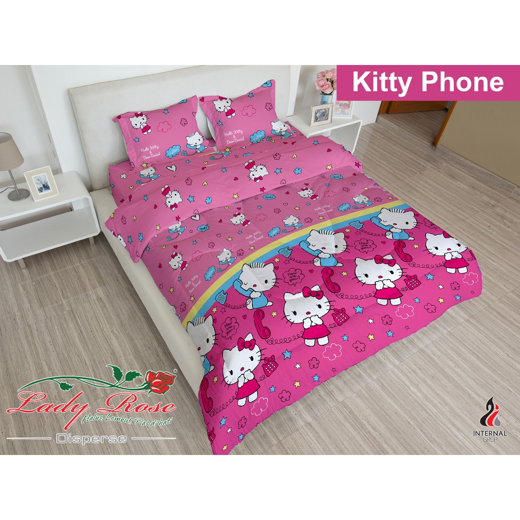 Bed Cover Lady Rose Ukuran King Set Motif Hello Kitty Phone Shopee Indonesia
