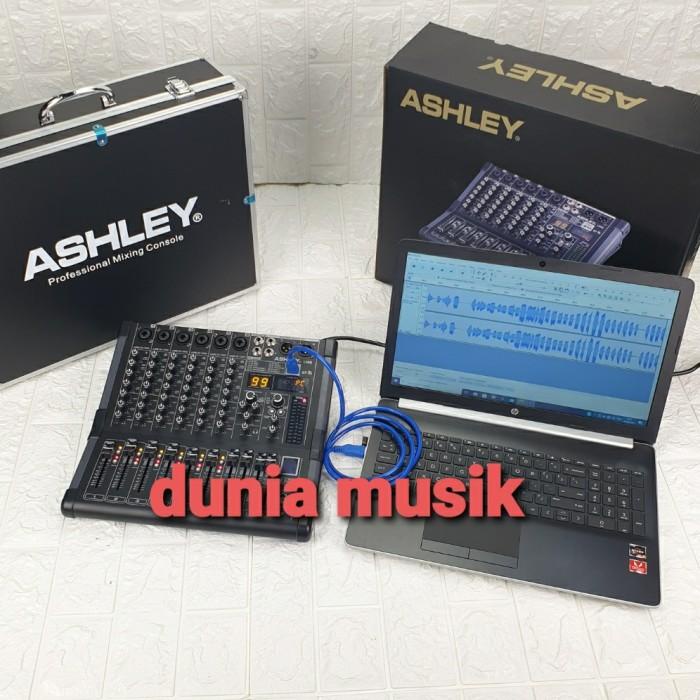 Sound Mixer Ashley Lm6 / Lm 6 Usb Bluetooth Rec Soundcard Hardcase Original