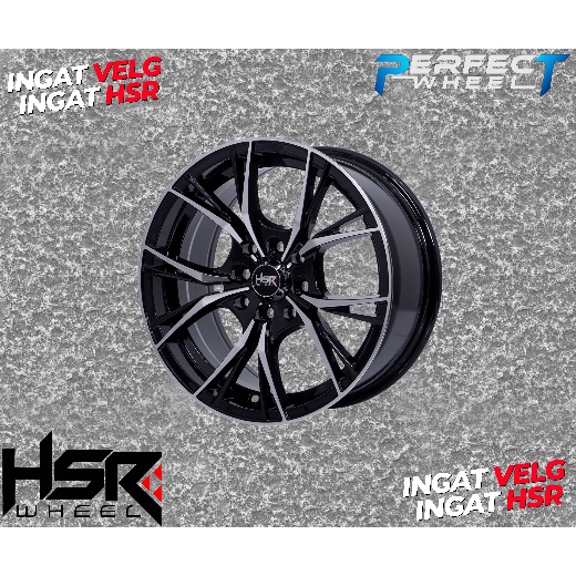 VELG MOBIL TWO TONE HSR UMI RING 15 LEBAR 7 PCD 4X100/114 FOR BRIO CALYA SIGRA MOBILIO DATSUN