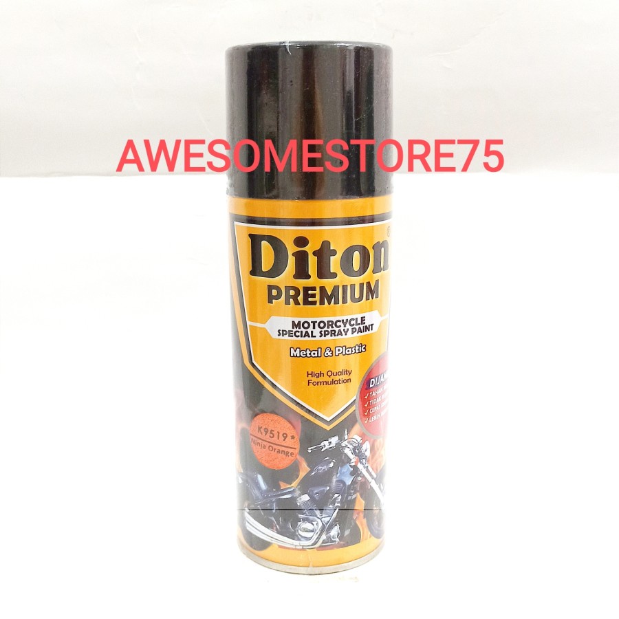 DITON PREMIUM * K 9519 NINJA ORANGE KAWASAKI Jingga Cat Semprot Pilox Pylox