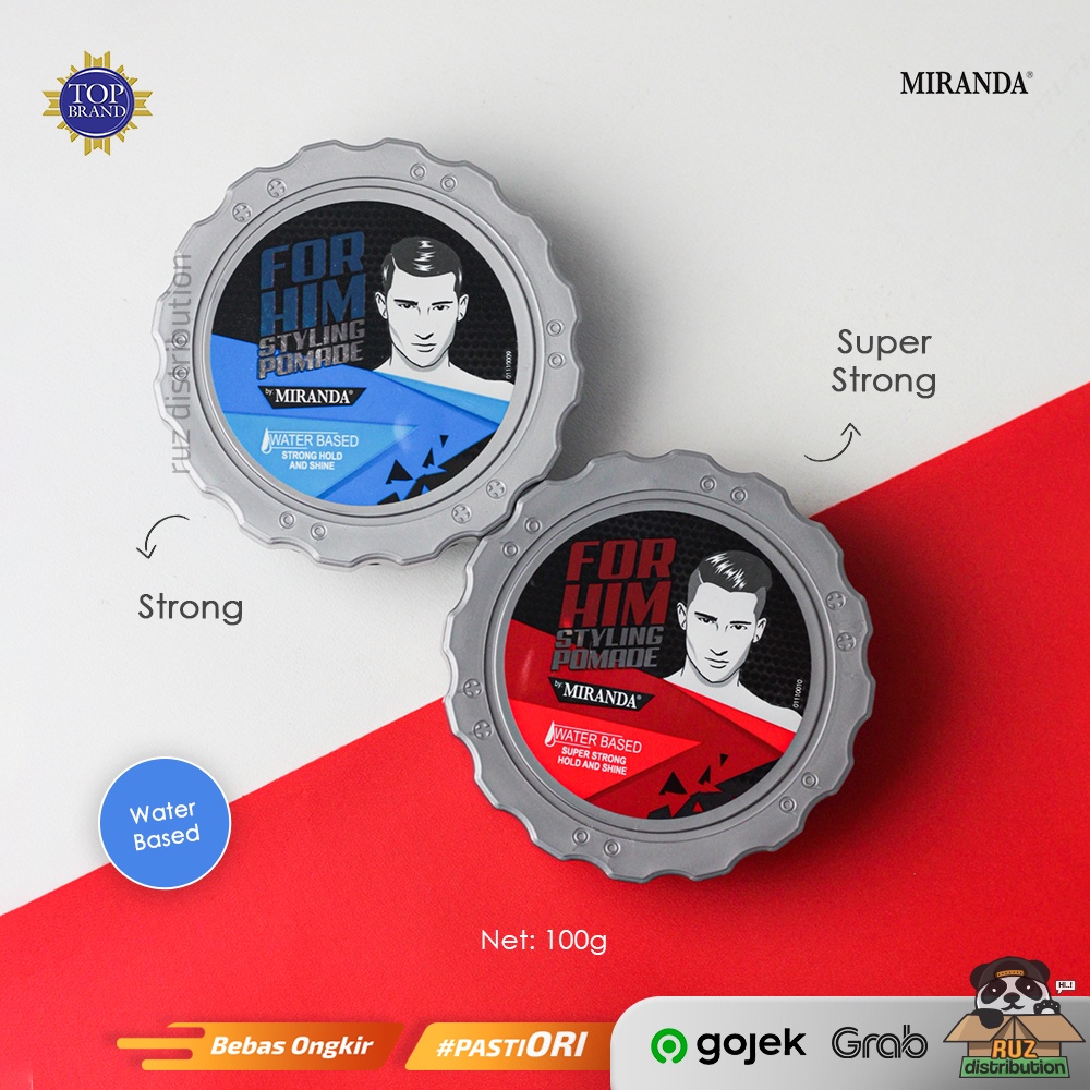 Miranda Pomade Water Based - For Him Styling Pomade Miranda 100gr