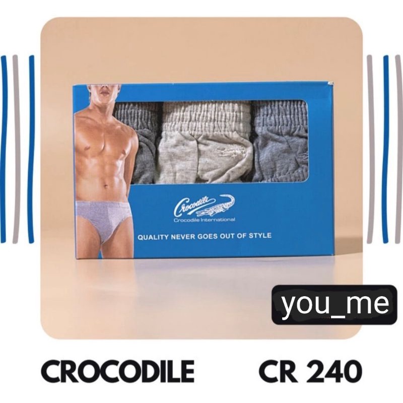 Celana Dalam Pria Crocodile 240 Harga 3 PCS