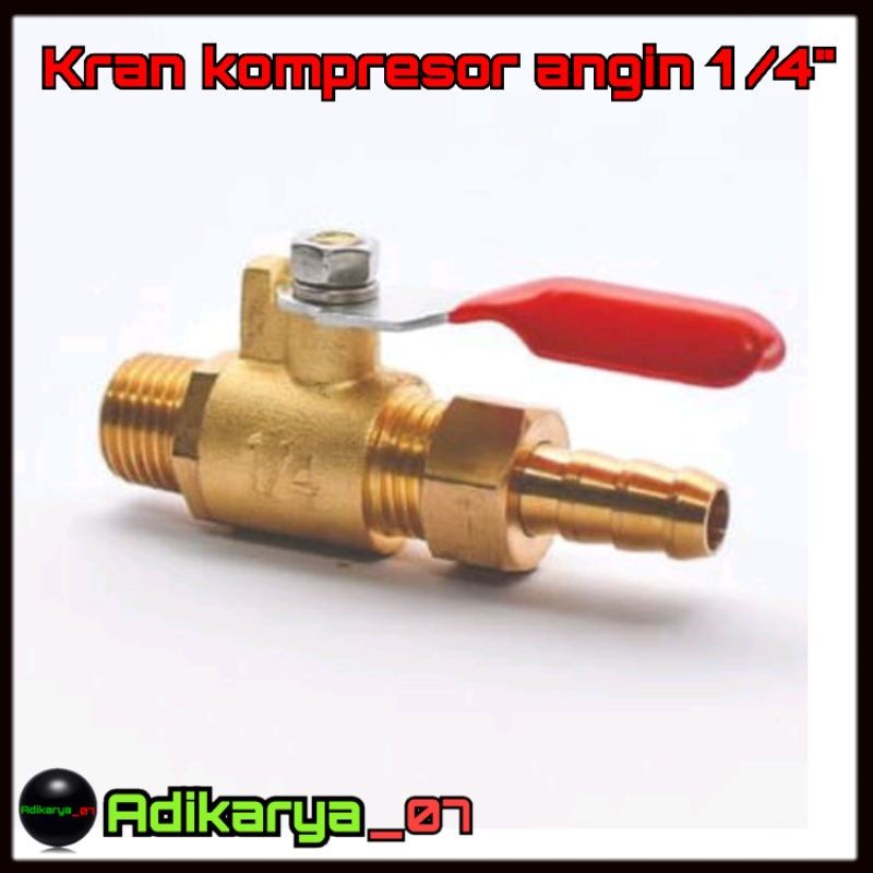 kran kompresor angin 1/4 kuningan keran kompresor stop kran angin kompresor kran angin kompresor