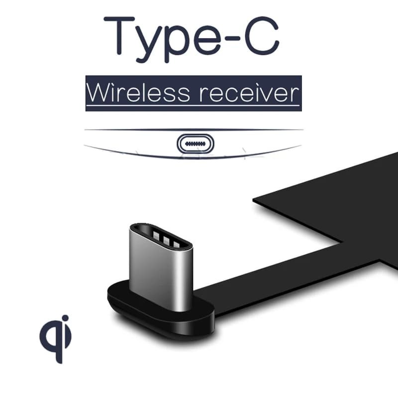 Universal Qi Wireless Type C Charger Charging Receiver Type-C