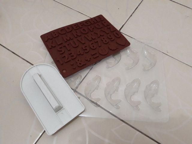 Cetakan Mika Coklat Puding Ikan Koi Kecil Isi 12