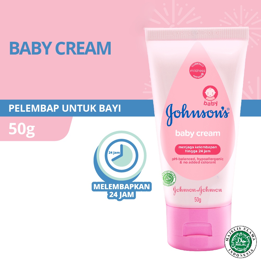 Johnson Baby Cream 50gr + Bubble Wrap / Toko Makmur Online