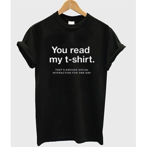 Kaos YOU READ MY TSHIRT Lengan Pendek Cotton Combed 100% M L XL 2XL 3XL 4XL 5XL Promo