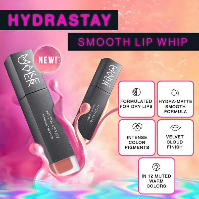 MAKE OVER Hydrastay Smooth Lip Whip 6,5gr (Lip Cream)