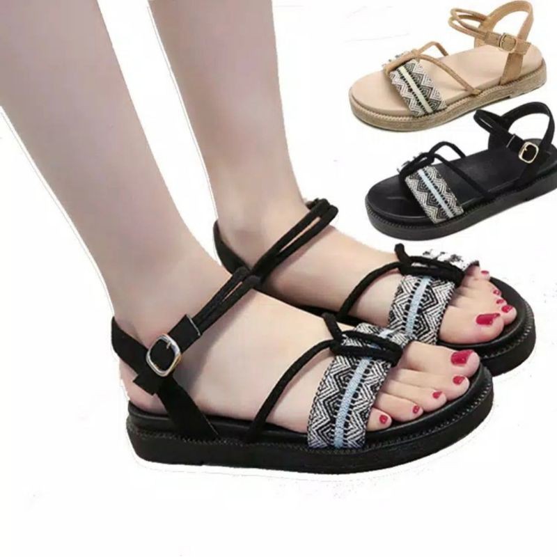 Sandal Wanita Ayu / Sendal Wanita Fashion Korea / Bisa COD