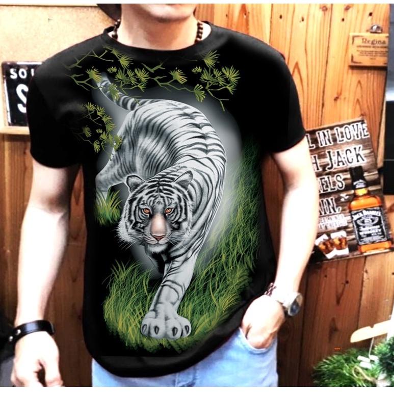 {Abr31au22ᴼ} Kaos distro Pria Motif macan / kaos pria Gambar macan / baju macan pria / baju macan ga
