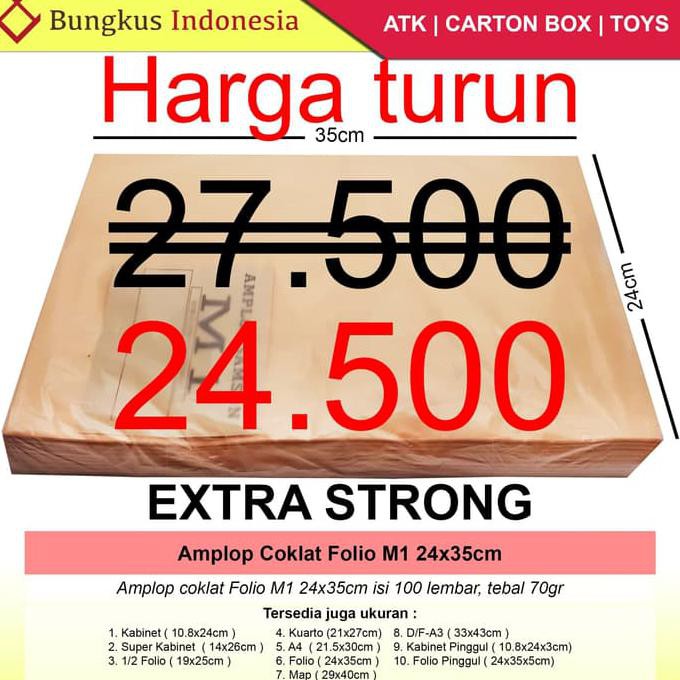 

Amplop Coklat Folio - M1 CUCI GUDANG