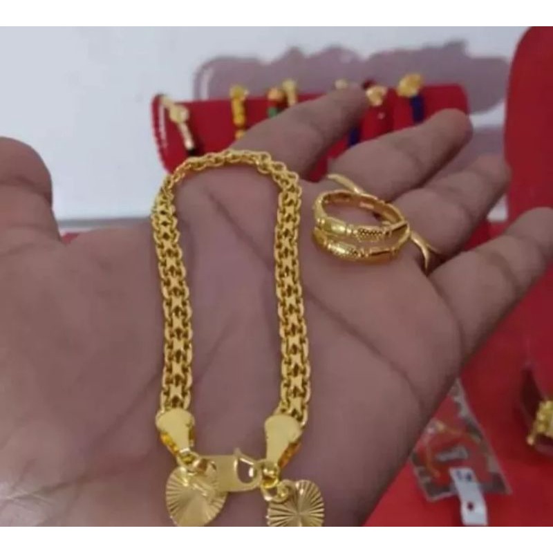 Gelang Tikar Free Cincin Koin Paling Laris Terjual