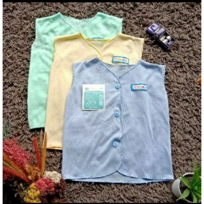 Baju Bayi Polos Lengan Kutung NB SNI 6 pcs promo 9.9