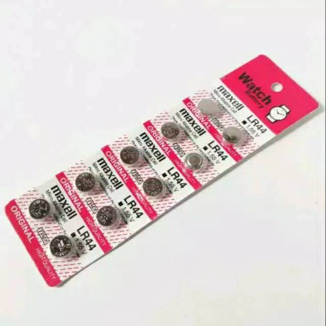 Baterai Maxell LR44 baterai kancing Maxel jam CTS-99 CTS99 KF-901 KF901 kalkulator