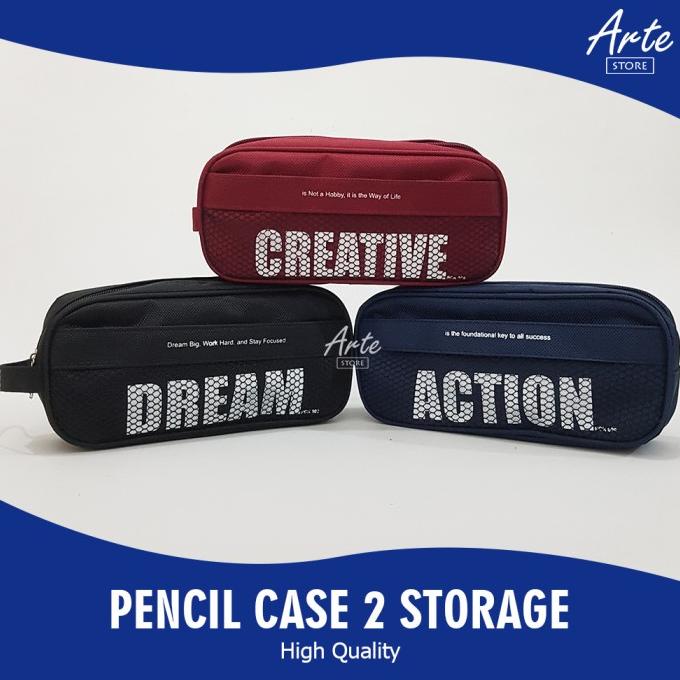 

Big Sale Tempat Pensil - Pencil Case 2 Kantong Big Sale