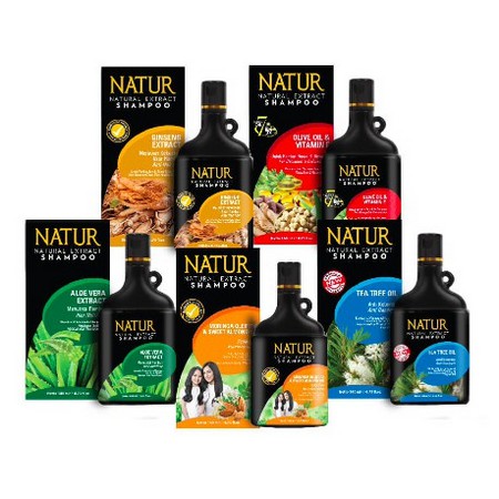 ⭐BAGUS⭐ NATUR  SHAMPOO | Gingseng / Aloe / Olive / Moringa / Tea Tree Oil