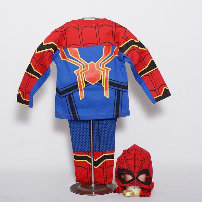 Baju Kostum Anak Spiderman III Far From Home Setelan Panjang Superhero Avengers Lakilaki