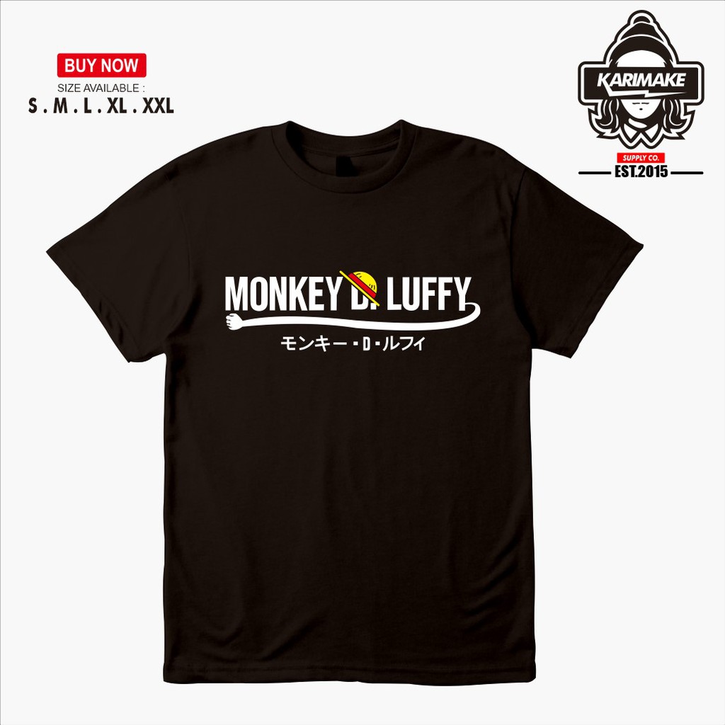 Kaos Baju Anime One Piece Monkey D Luffy Simple Kaos Anime -
