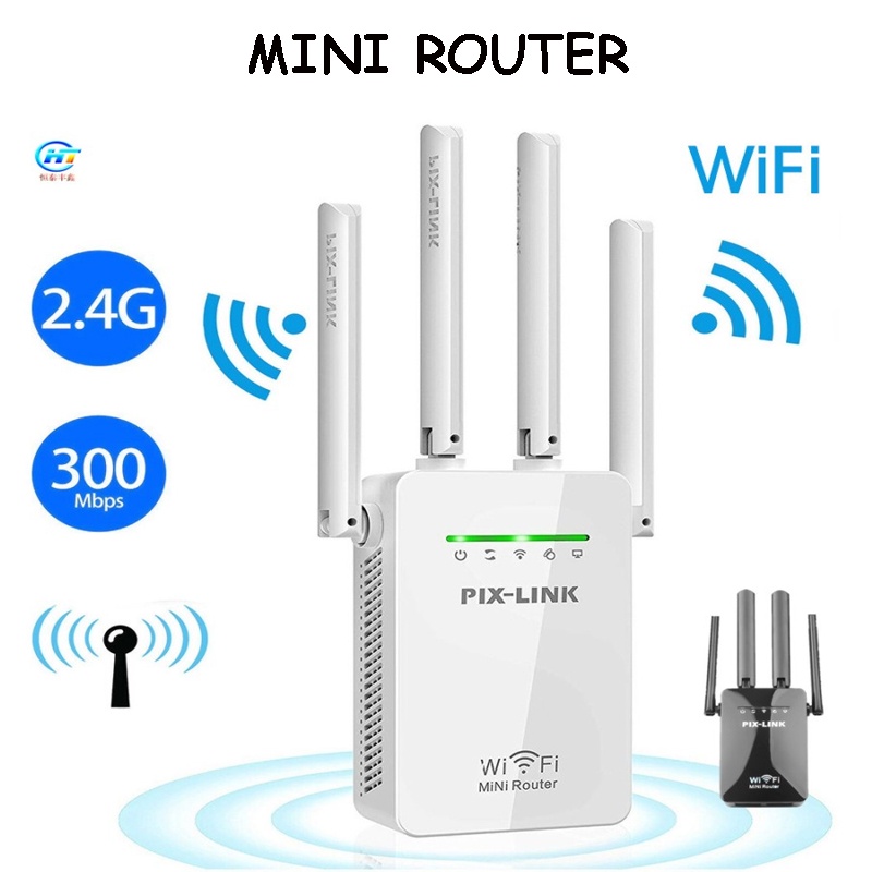 Wifi Range Extender Router Mini PIX-LINK 300M AP LV-WR09