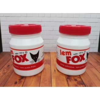 Lem Fox / LEM KAYU KERTAS FOX PUTIH WHITE ADHESIVE PVAC - UK 150 GRAM BAHAN SLIM MURAH