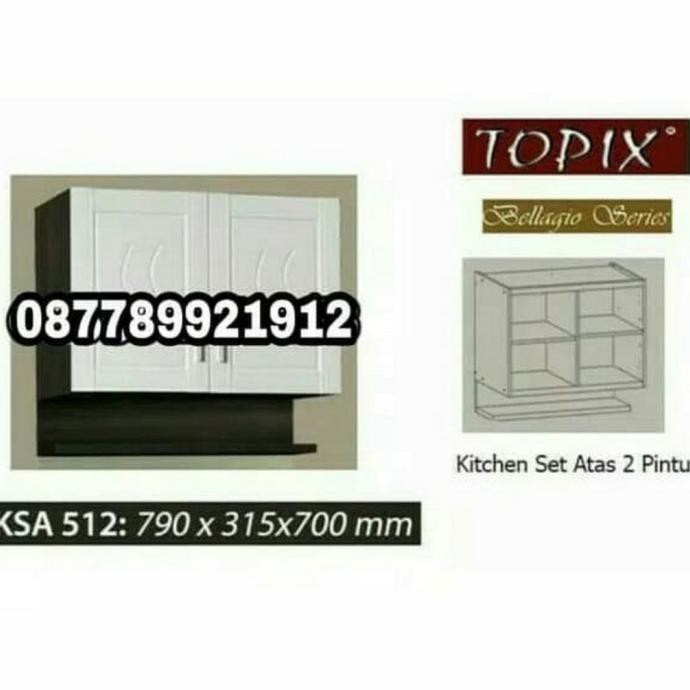 Kitchen Set/Rak Gantung/Lemari Dapur 6 Pintu Bellagio Series Beliaadi