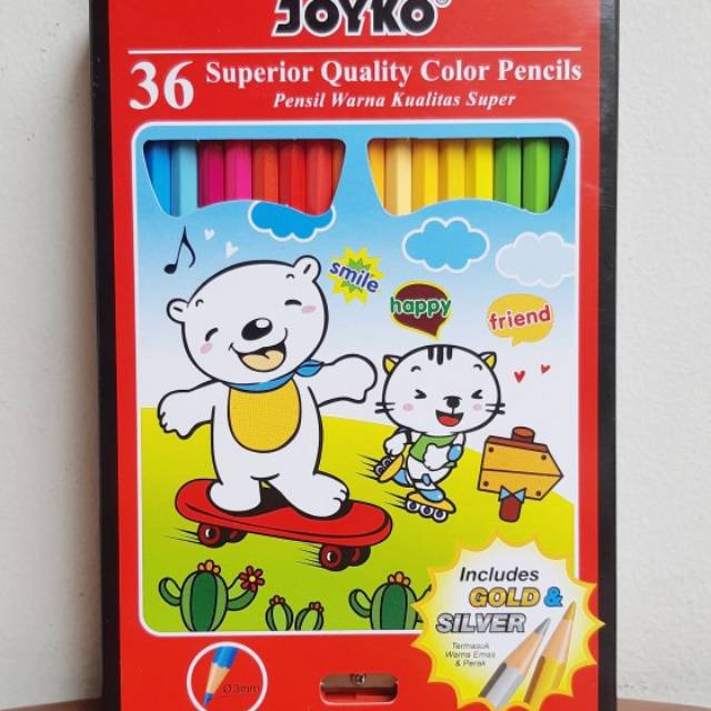 

Pensil Warna Joyko 36 Warna Color Pencil Joyko