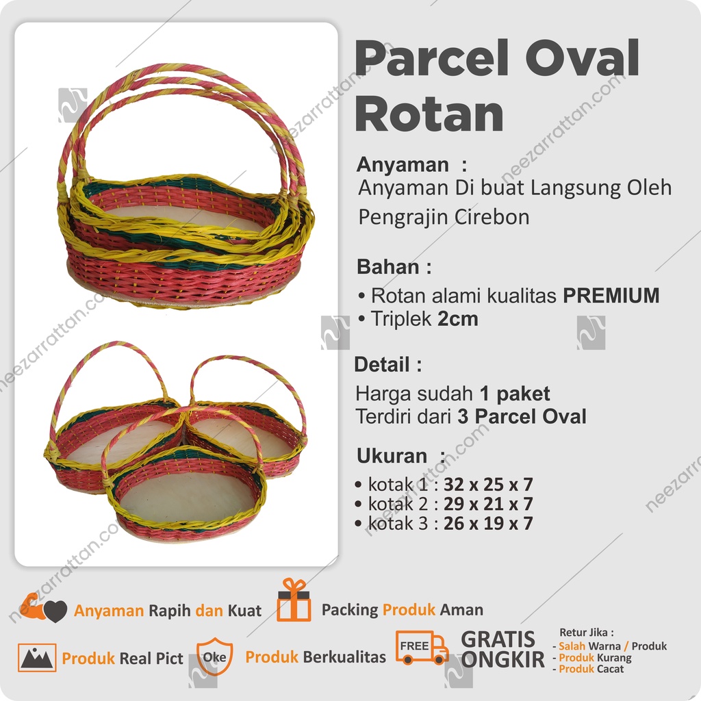 

Souvenir Hampers Oval keranjang Rotan parcel hantaran seserahan pernikahan lamaran kranjang buah