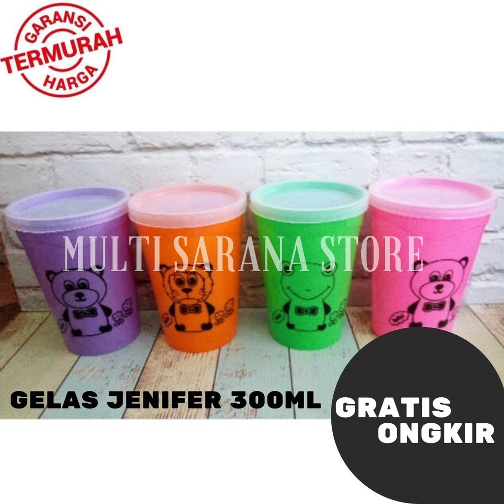 Gelas Jenifer / Botol minum anak unik /Souvenir ulang tahun anak/souvenir gelas/ sovenir ultah anak