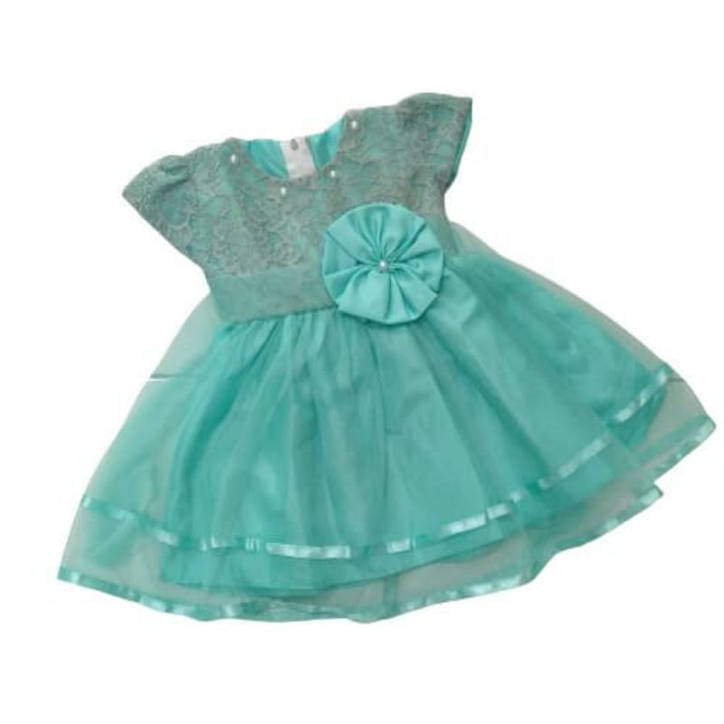 Dress Pesta Lokal Hijau Mint