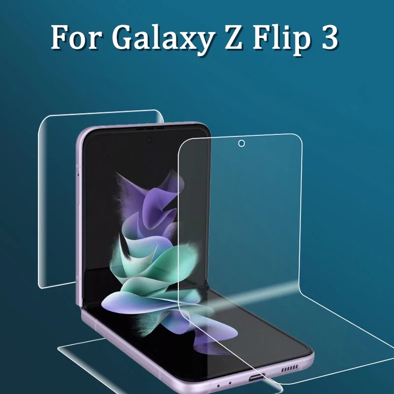 Invisible Soft Front Back Hydrogel Film For Samsung Galaxy Z Flip3 Ultra-light Clear Screen Protector