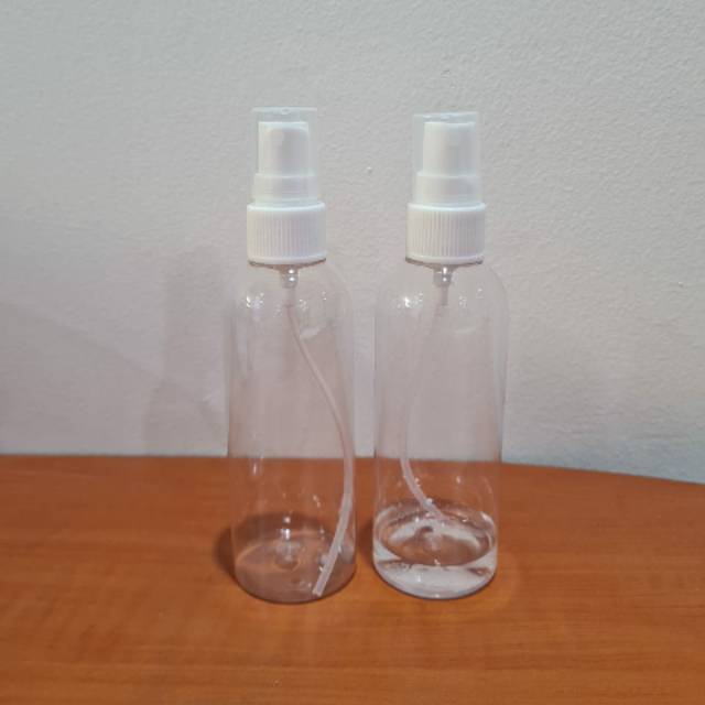 5pcs Botol Spray 100mL BENING Refill Botol Kosong Tutup Plastik PET Pump Bottle Parfum Semprot