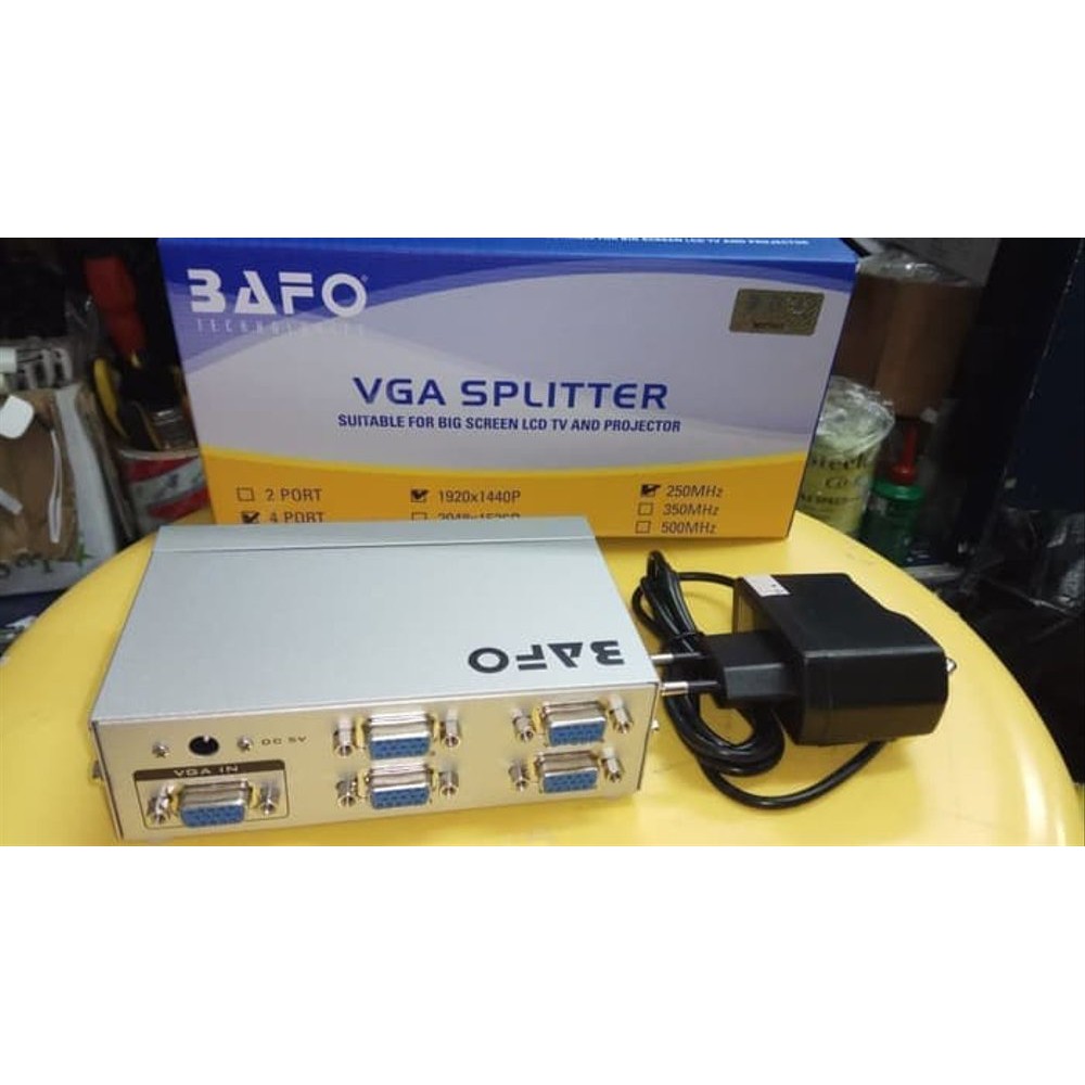 Vga Splitter Bafo 4 port 1-4 Bafo 250Mhz