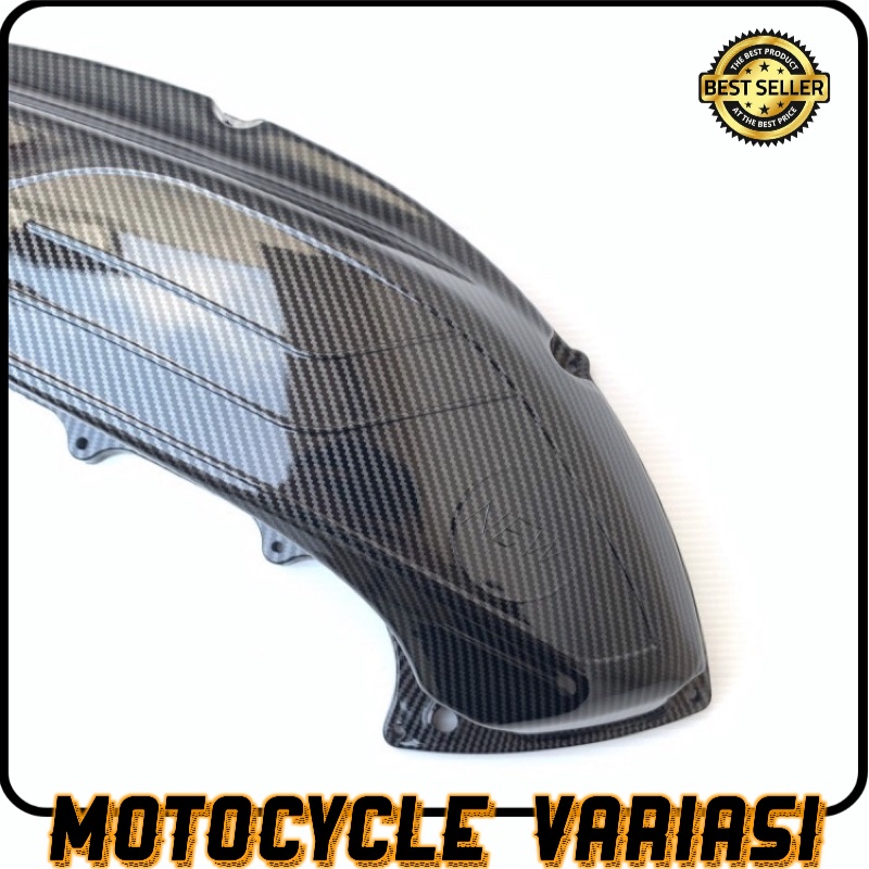 Cover Filter New Nmax 2020-2021 Carbon Hitam Kilap