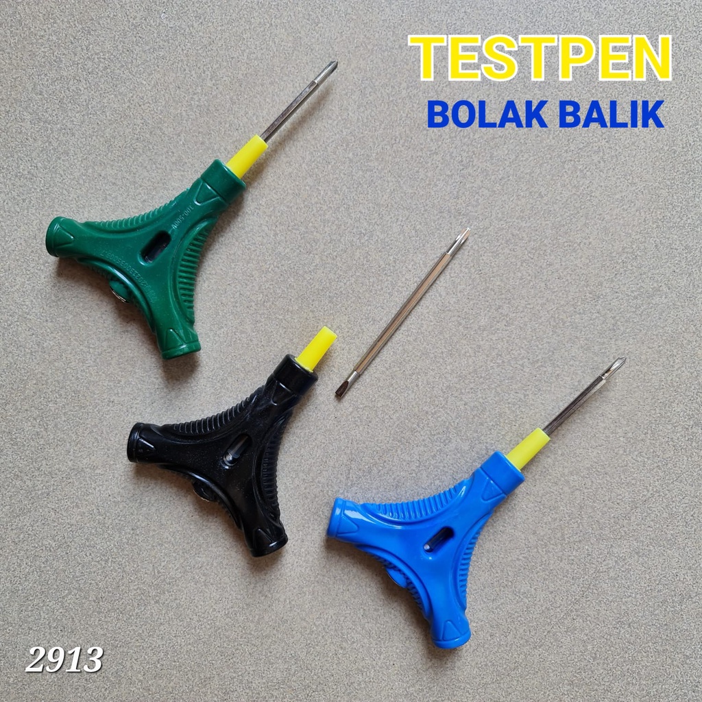 Obeng Testpen Bolak Balik Model Segitiga