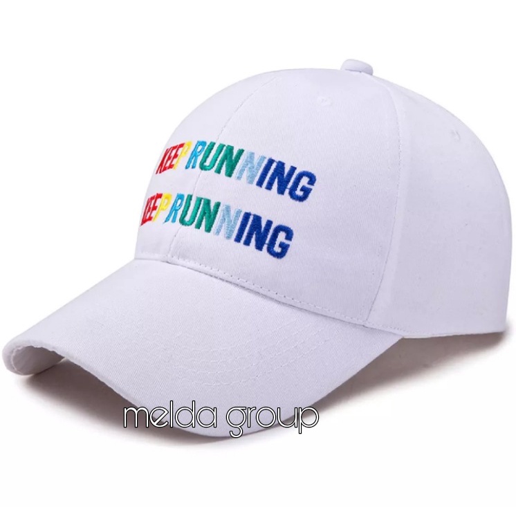 Topi Baseball Bordir Keep Runing Distro Original Pria Wanita Dewasa