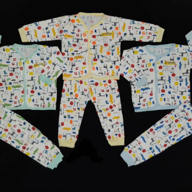 SNI baju stelan bayi panjang/setelan baju kancing/baby clothes
