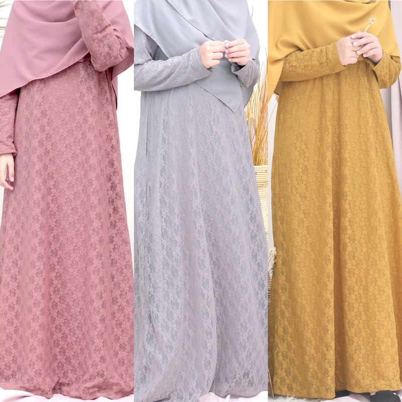 GAMIS SAFWA BROKAT (HANYA GAMIS) by HIJAB ALILA/GAMIS PESTA