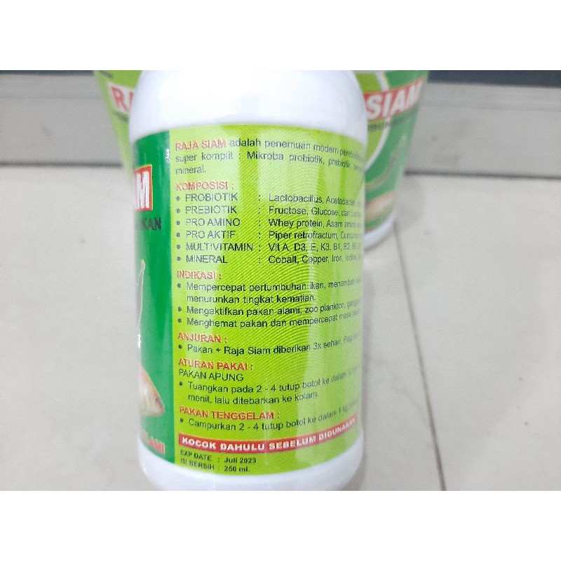 Obat ikan dan vitamin pertumbuhanl RAJA SIAM 250ML