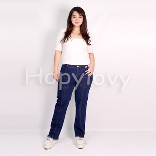 HOPYLOVY Celana  Boyfriend Jeans  Wanita  Aurelia Kantong 