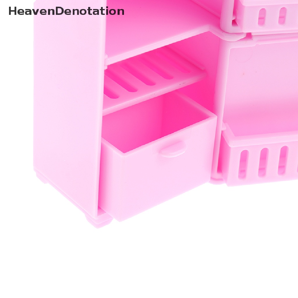 [HeavenDenotation] 1/12 Dollhouse Miniature Kitchen Refrigerator for Dolls Living Room