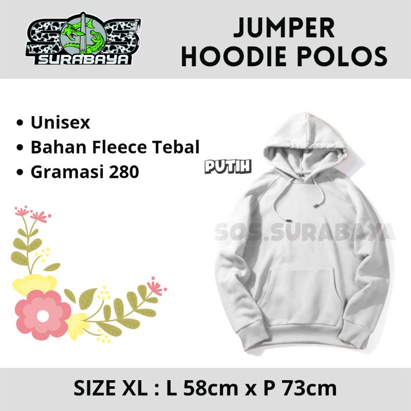 HOODIE Wanita Sweater Pria Polos Laki Laki Perempuan XL-7