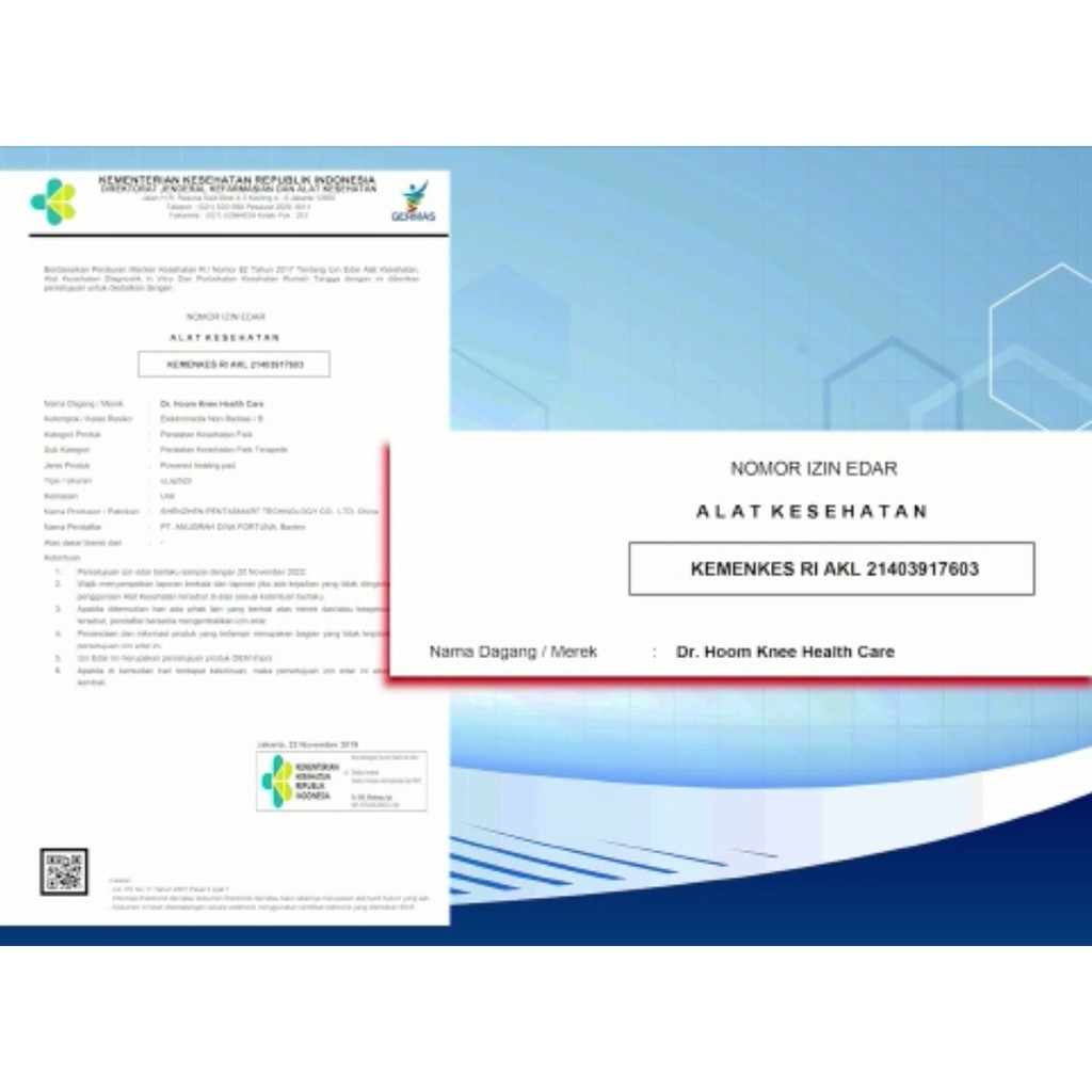 DR HOOM Knee Health Care - Alat Terapi Kesehatan Lutut DR. HOOM