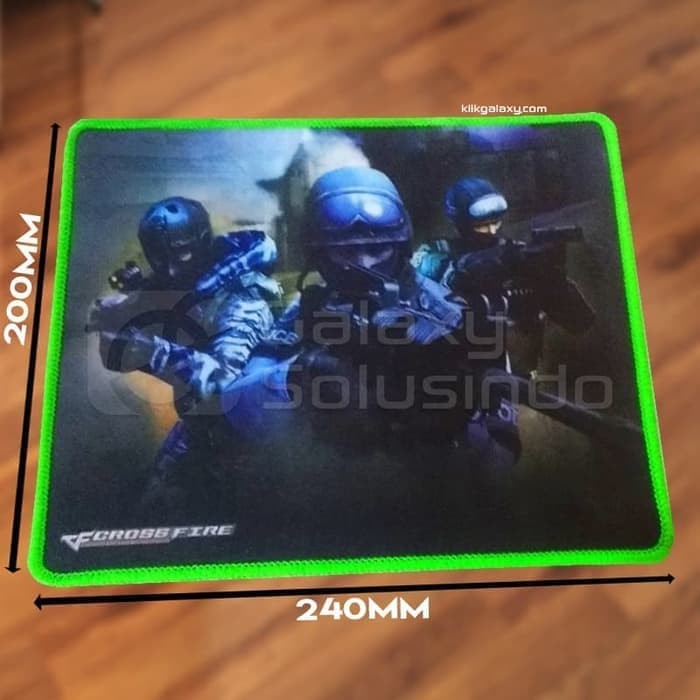 Mousepad Gaming Motif Logo Jahit Pinggir - Mouse Pad Gaming Soft Halus Or