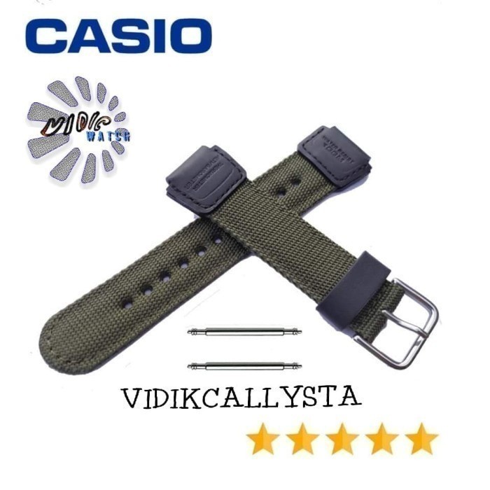 Strap nylon Tali jam Canvas Casio G-Shock GA2110 GA2100 DW5000 DW5300 DW5600 DW5900 DW6600 DW6900 AW591 AW590 G7700 G7710 AWR AWG M100 G300 G301B G350 G306X Original OEM