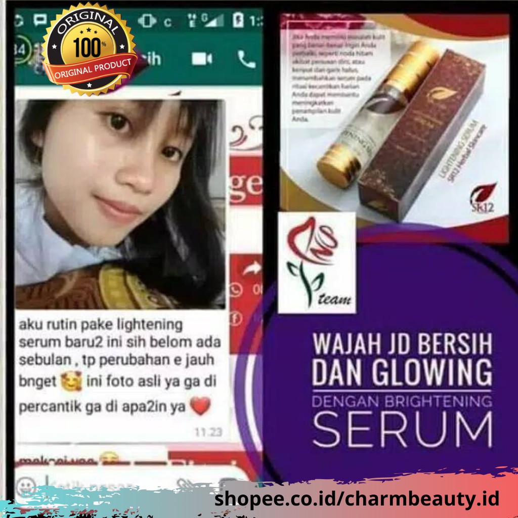 Serum wajah SR12 Lightening Serum Serum Wajah Glowing  Serum Glowing Bpom Serum Wajah Pemutih Wajah Glowing Skincare Herbal