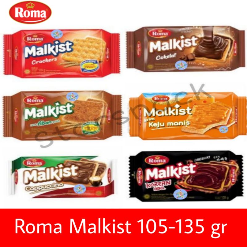 

Roma Malkist Coklat Abon Keju 90gr 105 Gr